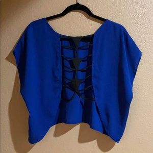 Haute Society Crop Backless Shirt